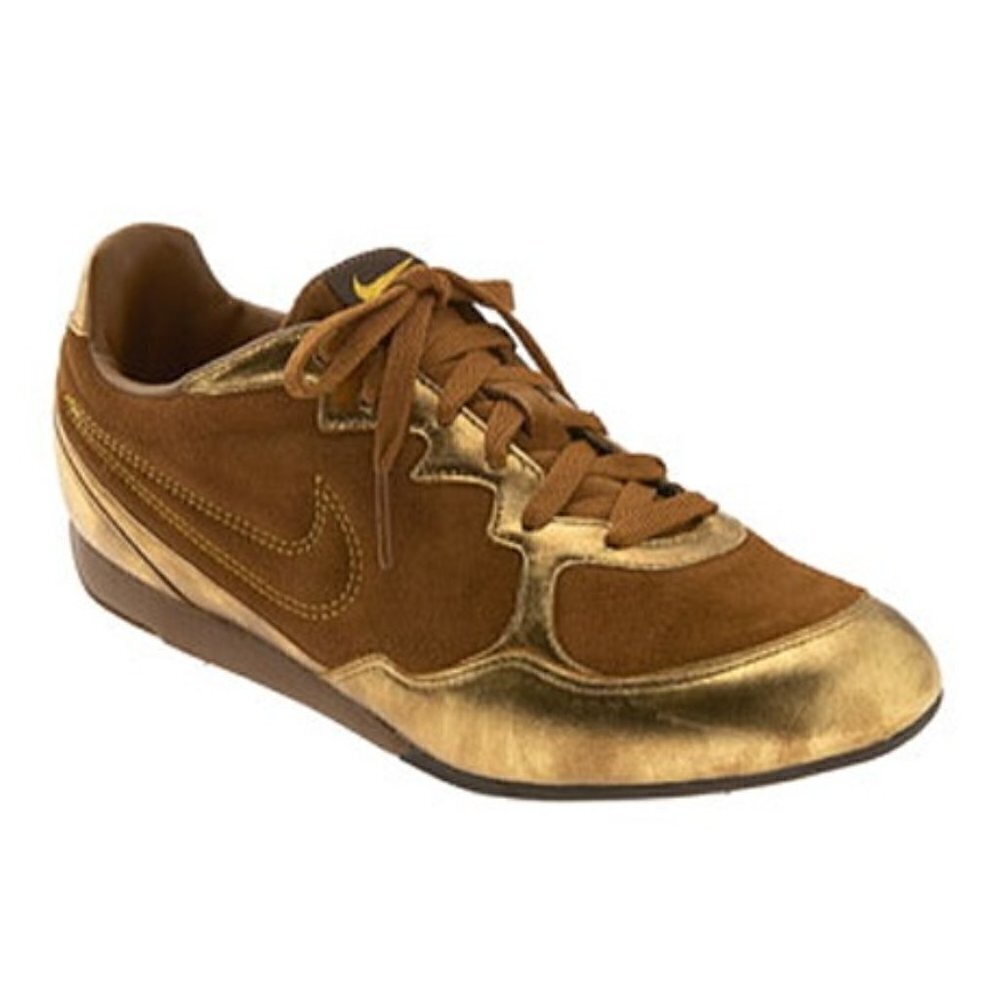 Nike Sprint Sister Ii Premium Sneaker Sports Women's Shoes Brown/Gold Size 9